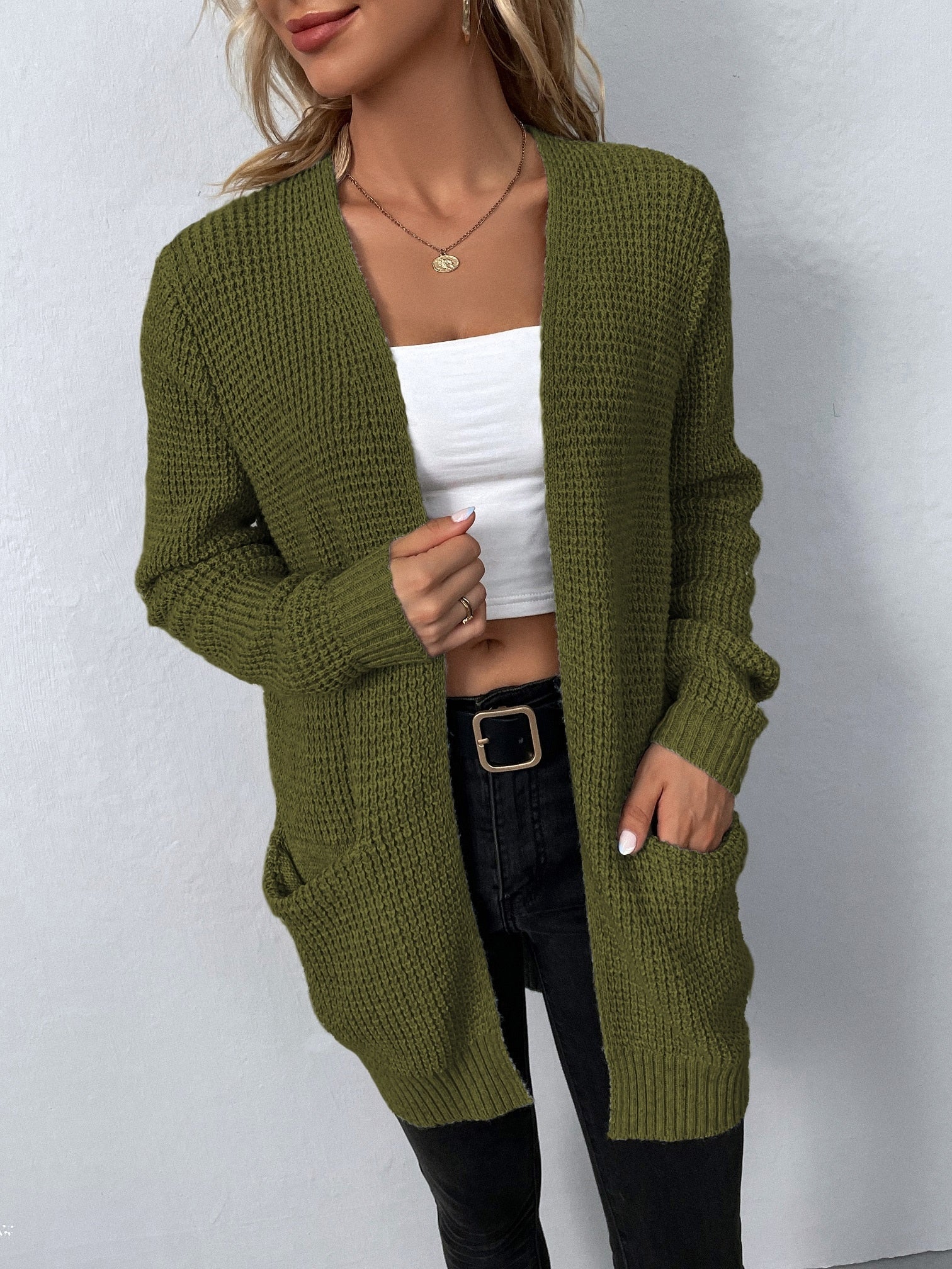 Isabella™ - Cozy Open-Front Knit Cardigan