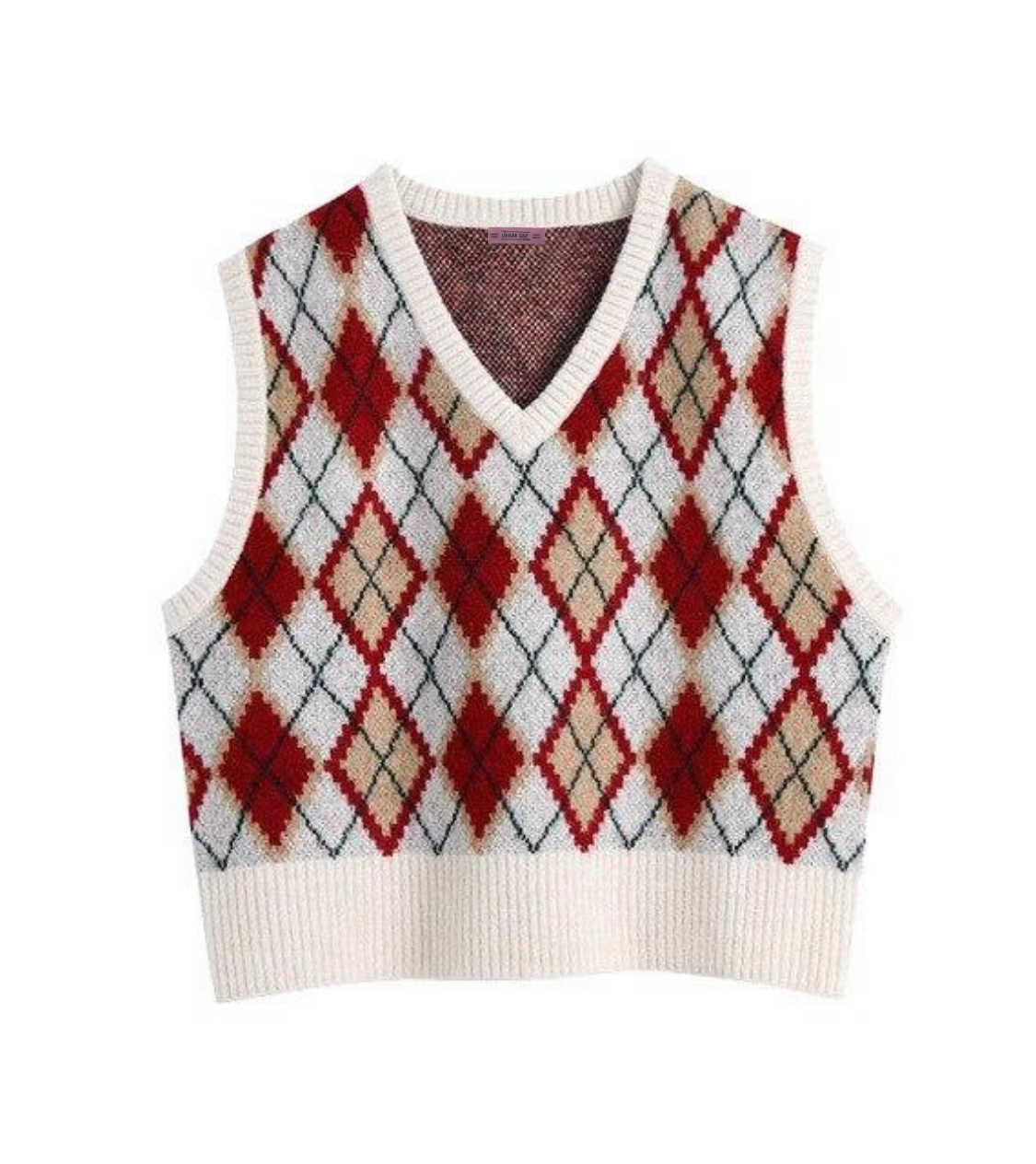 ARGYLE KNIT VEST