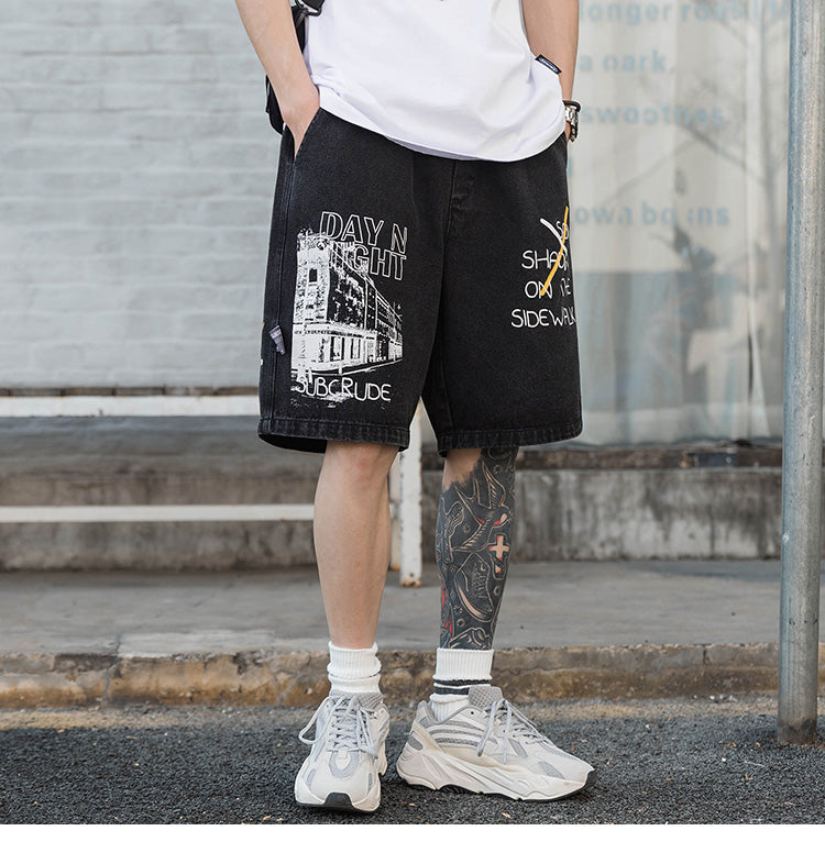 Jean shorts streetwear