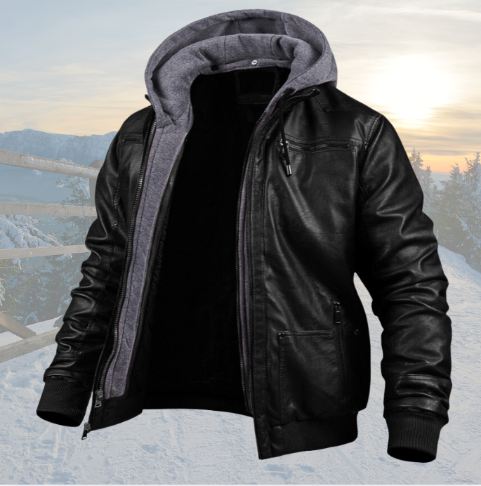 Rogue™ - Hooded Pilot Leather Jacket