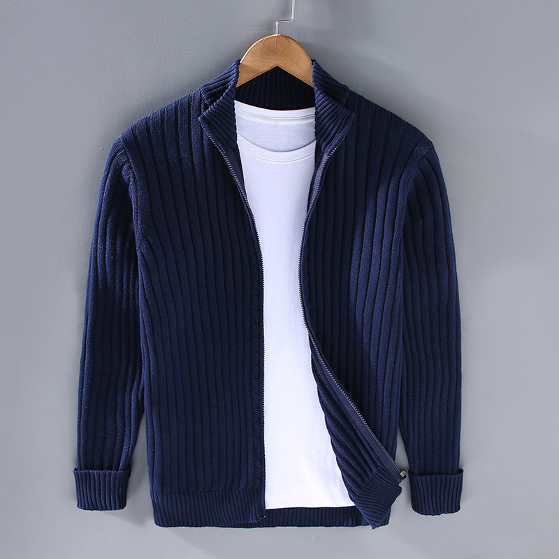 EssentialWarmth™ - Ribbed Zip Cardigan