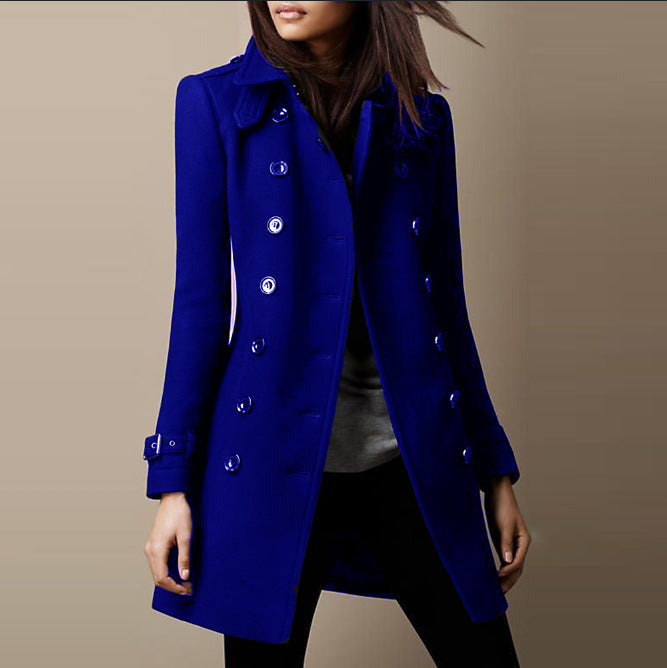 Mia™ - Classic Buttoned Overcoat