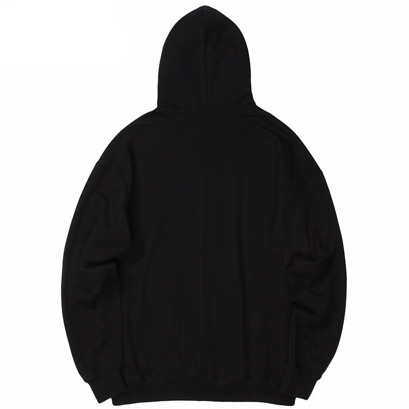 Black streetwear hoodies