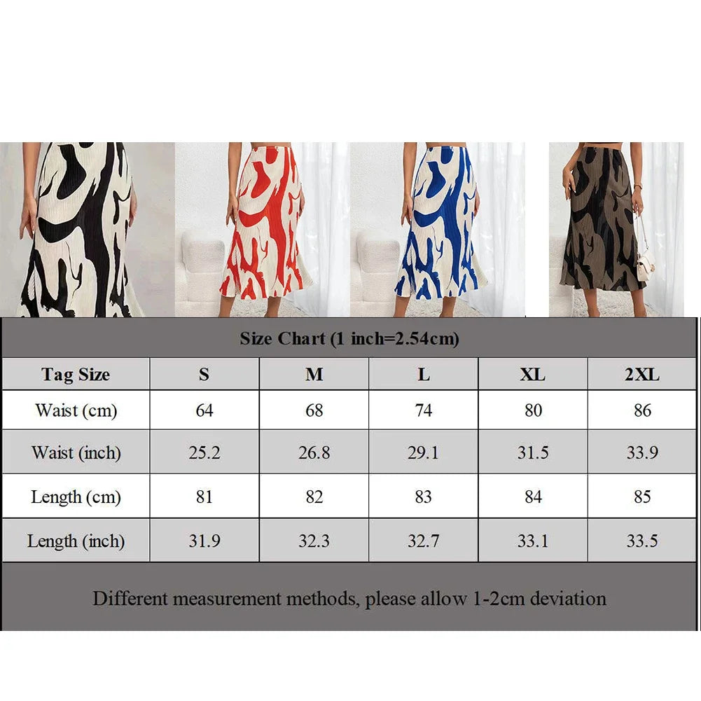 Autumn Women Skirt Female Geometry High Elasticity Regular Spring Temperament Commuting Comfy Fashion Hot Stylish