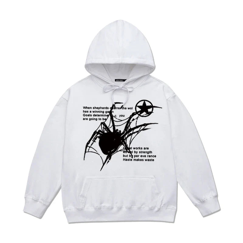 Spider White Hoodie