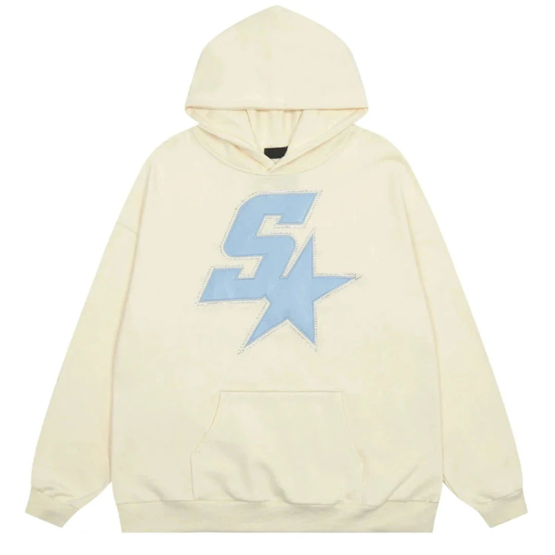 Beige Star Hoodie