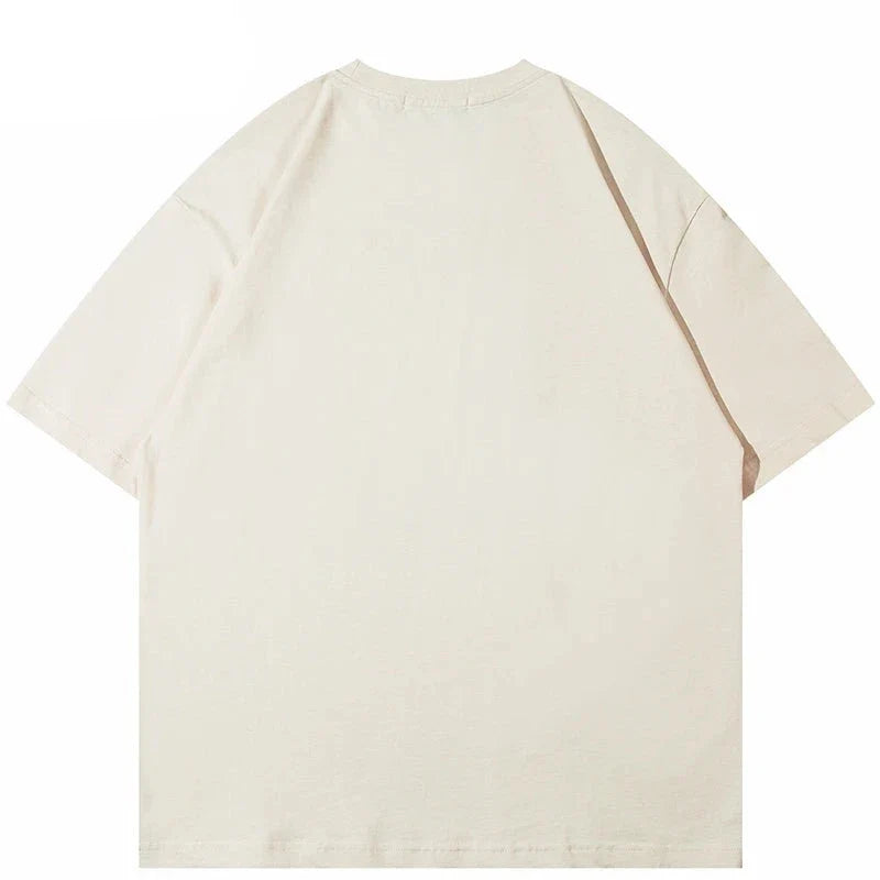 Oversized Beige T Shirt