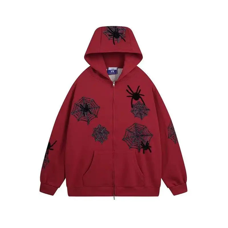 Oversized Zip Hoodie Spider