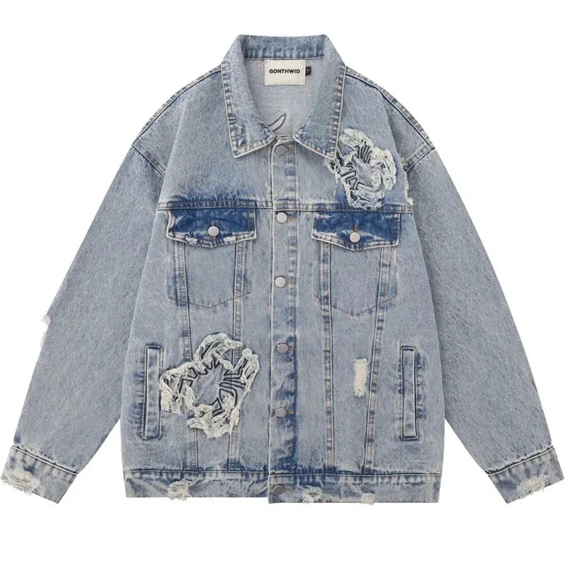 Denim jacket streetwear