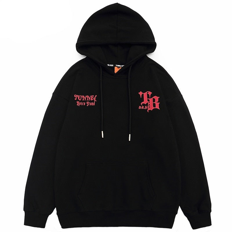 Streetwear hip hop hoodies