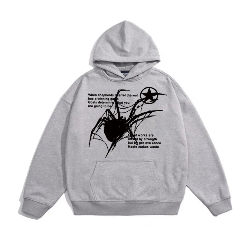 Gray Spider Hoodie