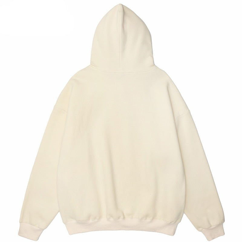 Beige hoodie streetwear