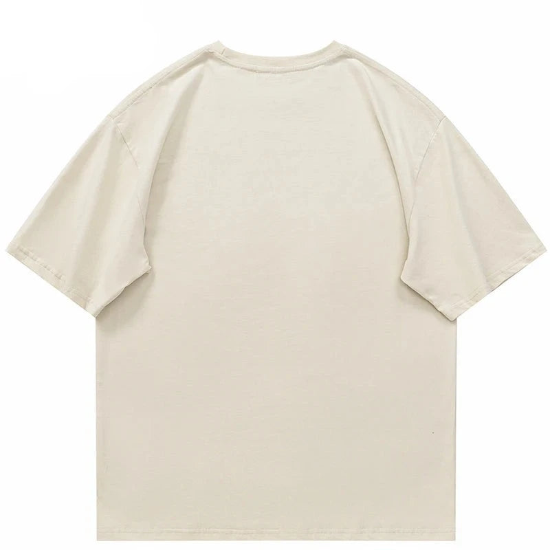 Beige T Shirt Graphic