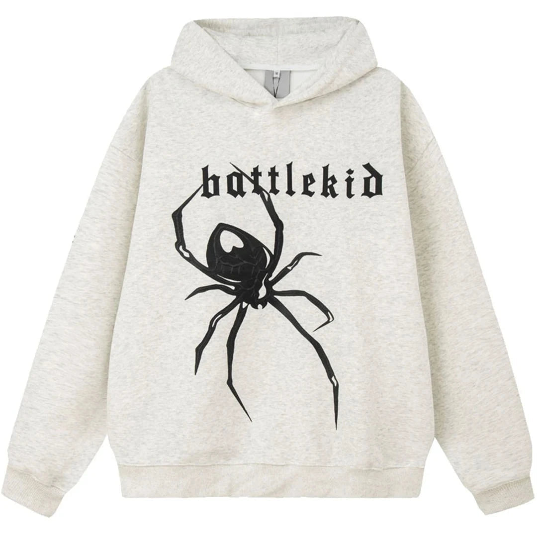 Grey Spider Hoodie