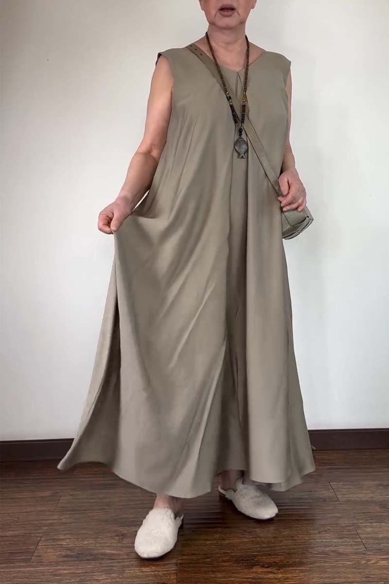 Casual loose sleeveless dress