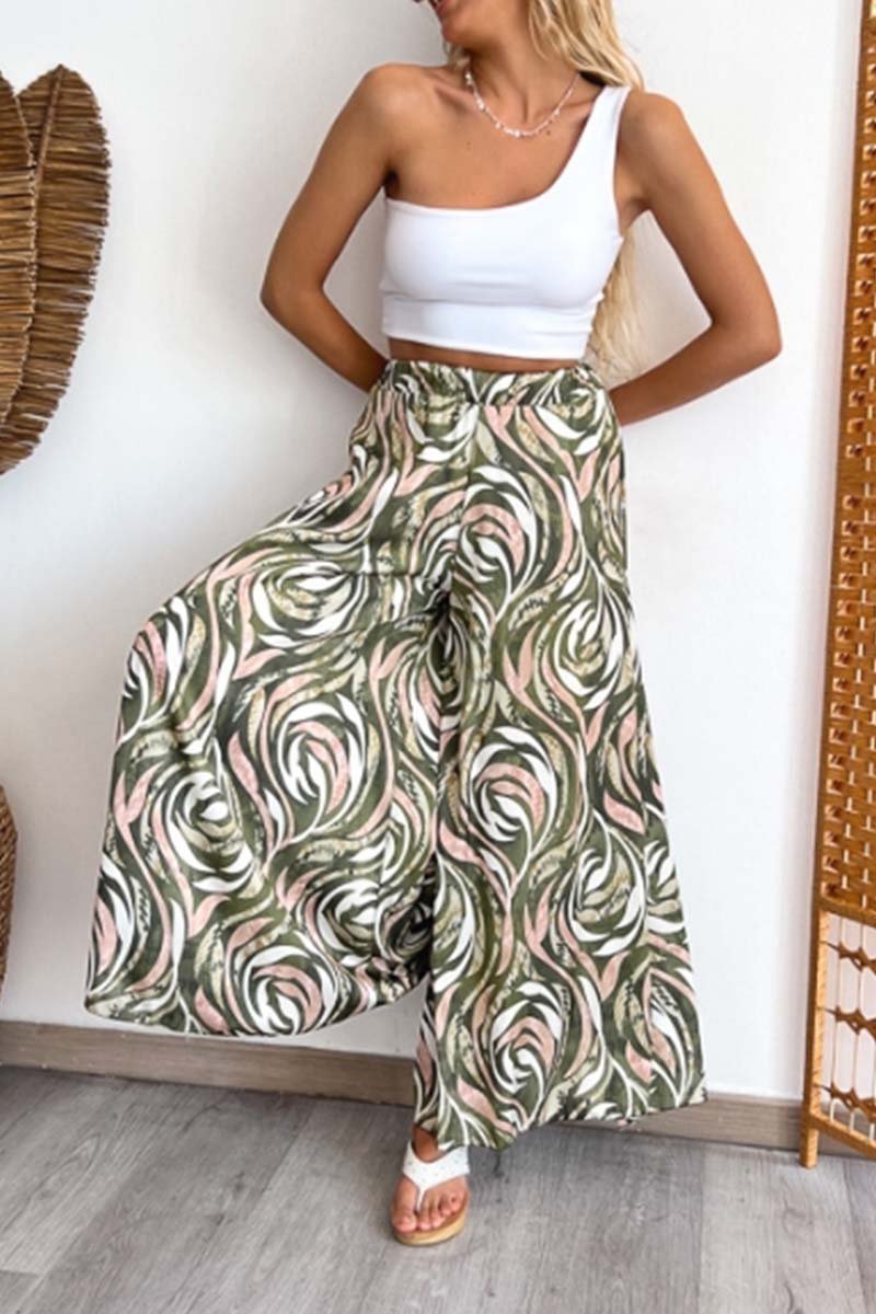 Women's Resort Print Trousers