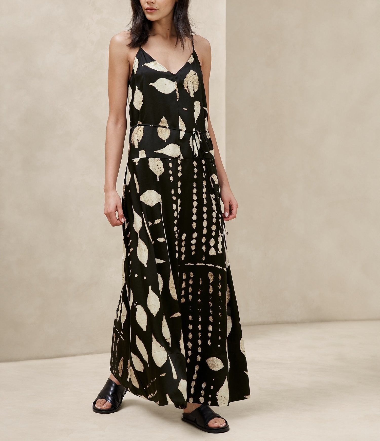 Tie-Waist Maxi Dress