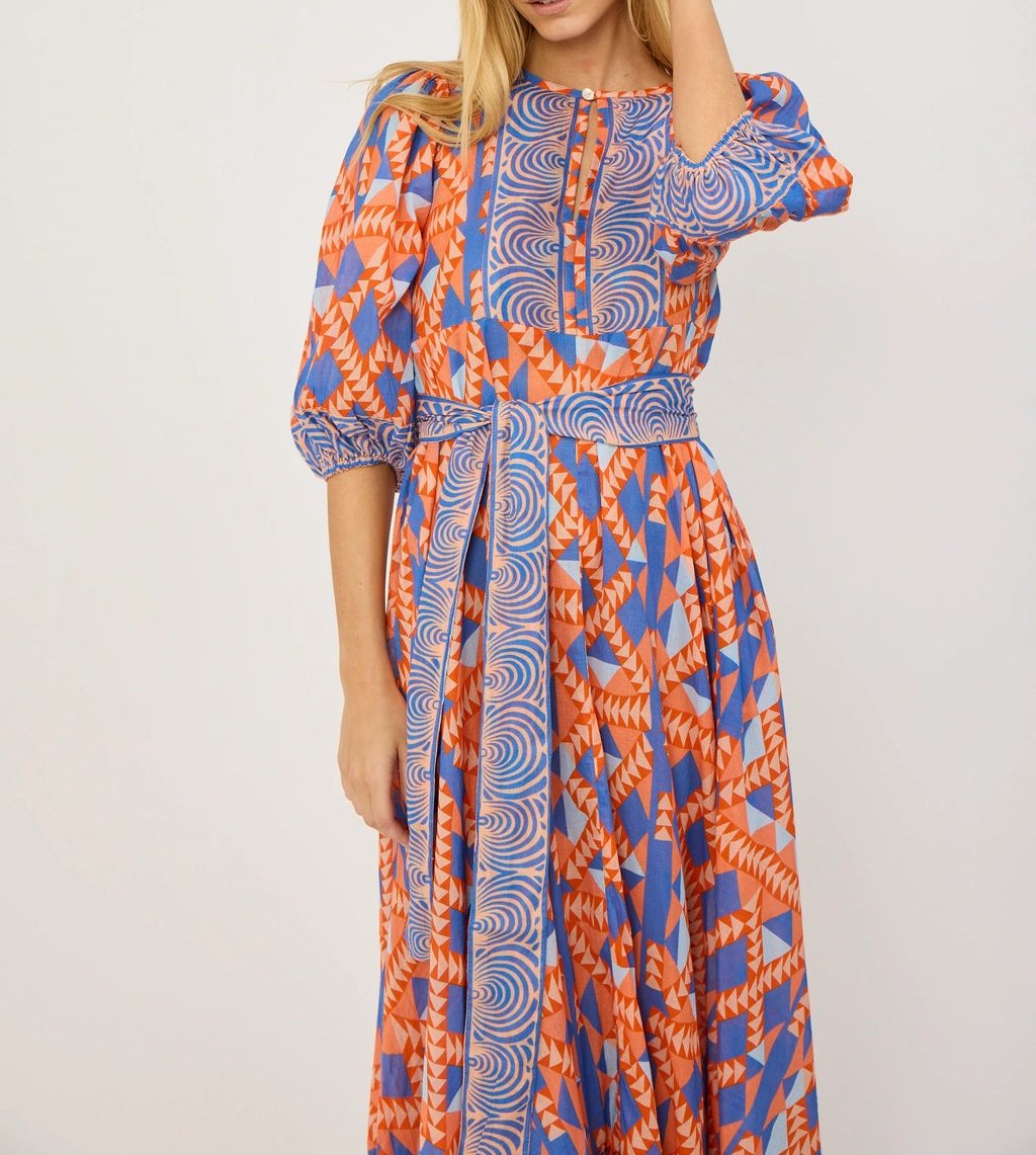 Women's round neck maxi dress