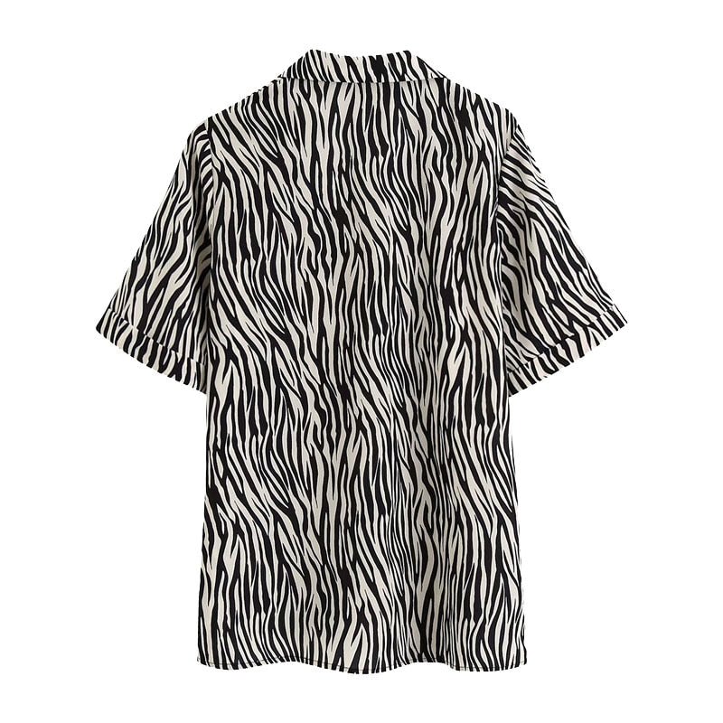 ANIMAL STRAIGHT BLOUSE